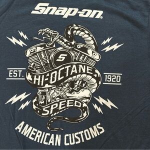 Snap-on Men’s Navy 'Hi-Octane Speed' Short Sleeve Graphic Tee